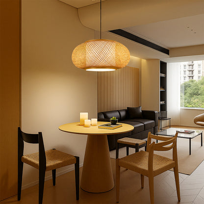 Lumetriq | Vintage Bamboo Pendant Lamp for Warm Natural Lighting 6