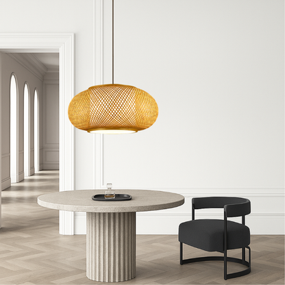 Lumetriq | Vintage Bamboo Pendant Lamp for Warm Natural Lighting 7