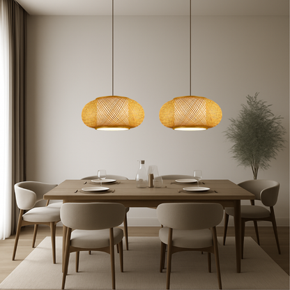 Lumetriq | Vintage Bamboo Pendant Lamp for Warm Natural Lighting 8