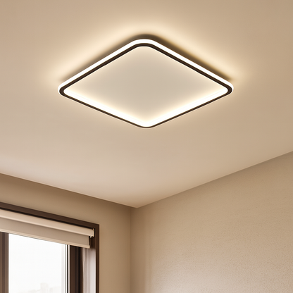 Simple White Square Ceiling Light Fixture - Lusomart