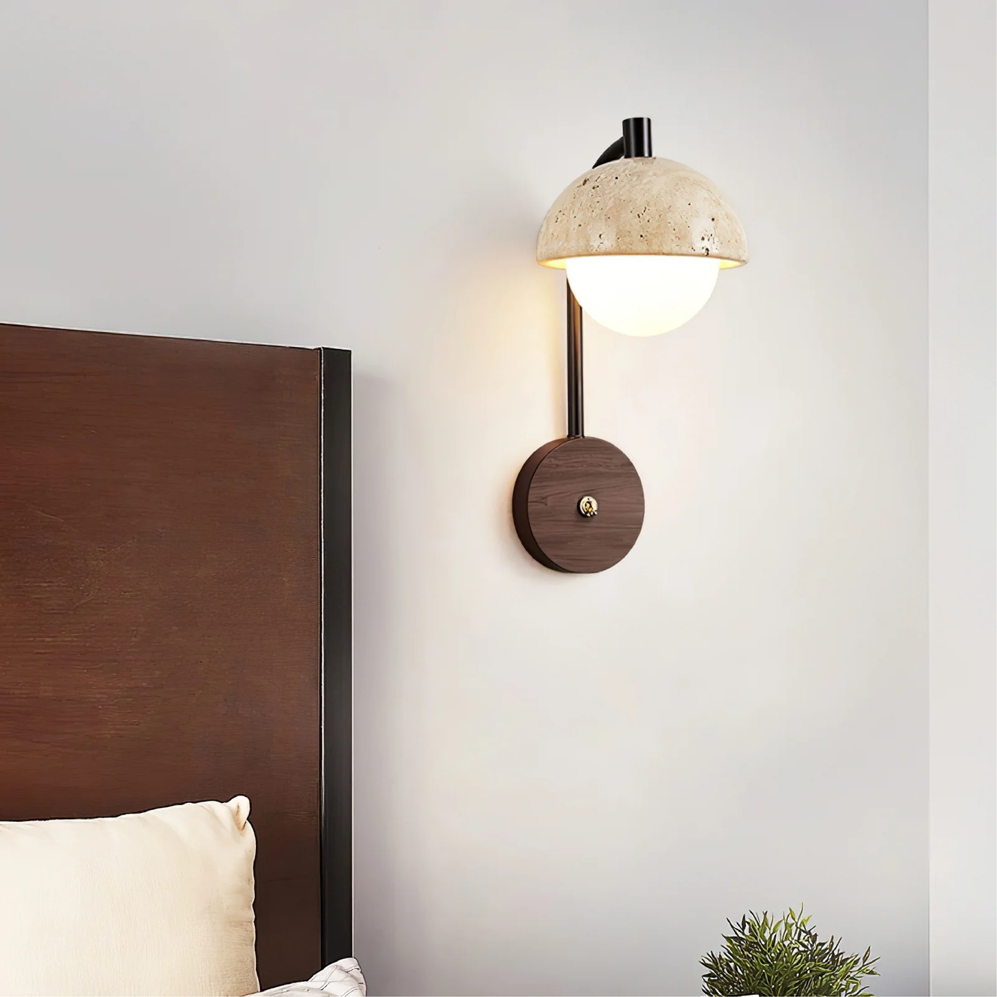 Lumeviax | Vintage-Style Arco Stone Wall Light for Timeless Décor 1