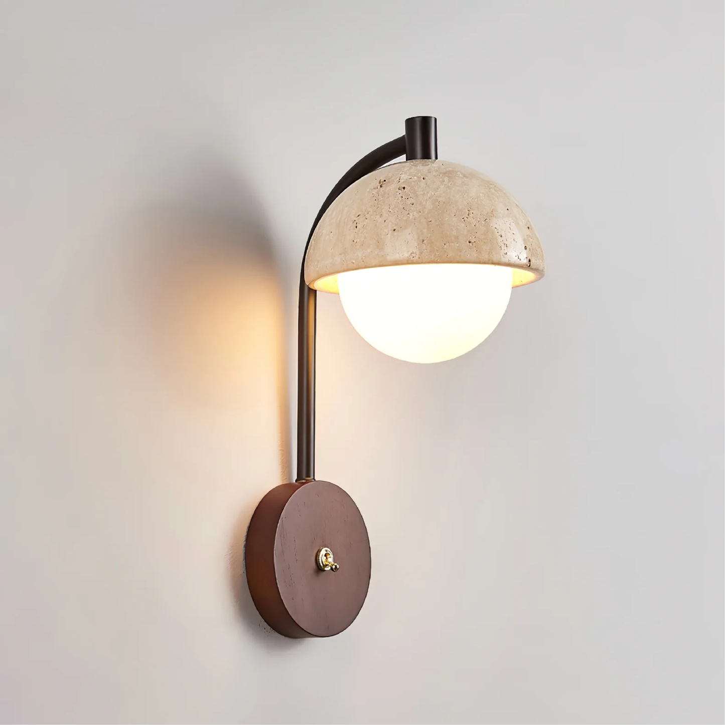 Lumeviax | Vintage-Style Arco Stone Wall Light for Timeless Décor 4