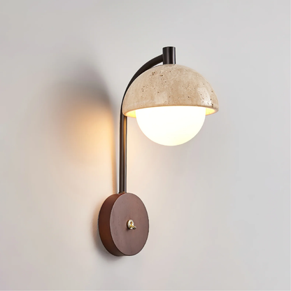 Lumeviax | Vintage-Style Arco Stone Wall Light for Timeless Décor 4