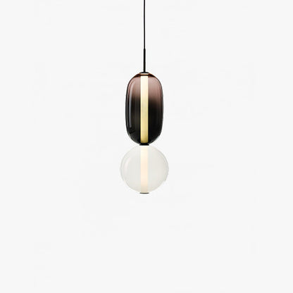 Simple Glass Drop Pendant Light with Clear Design - Lusomart