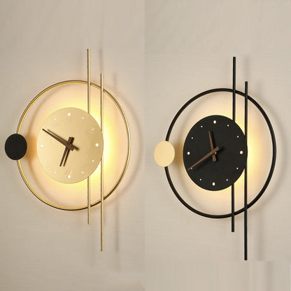 Modern LED Wall Light Clock - Lusomart