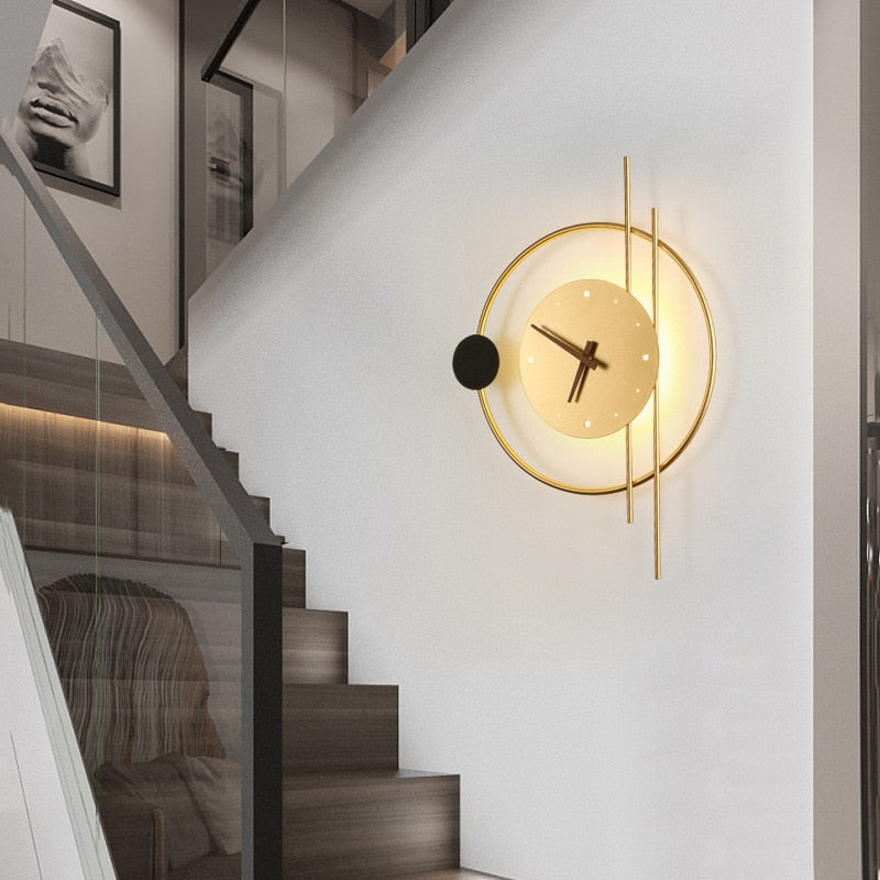 Modern LED Wall Light Clock