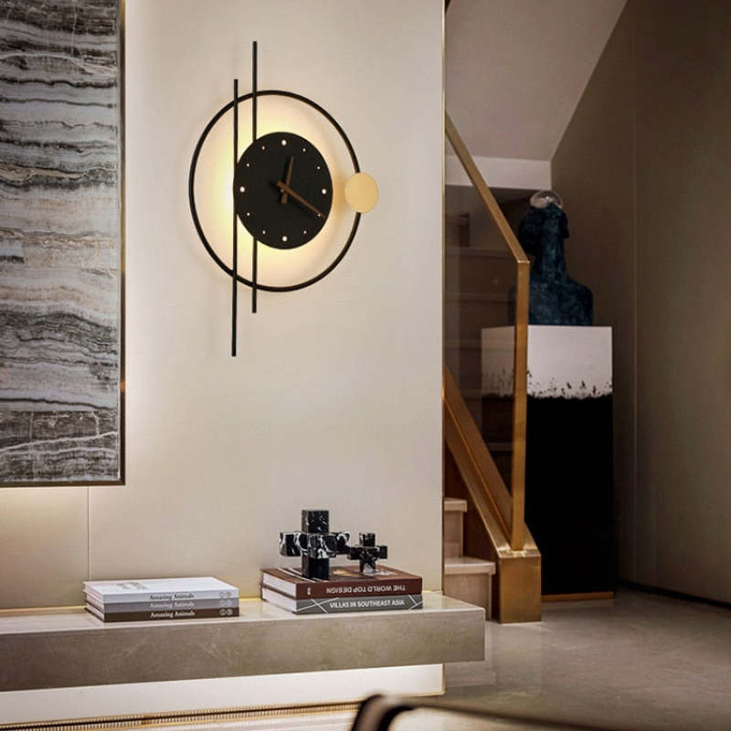 Modern LED Wall Light Clock