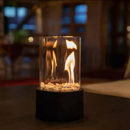 Contemporary Glass Portable Fire Pit