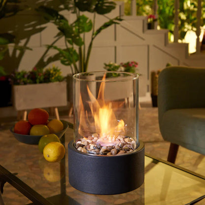 Contemporary Glass Portable Fire Pit