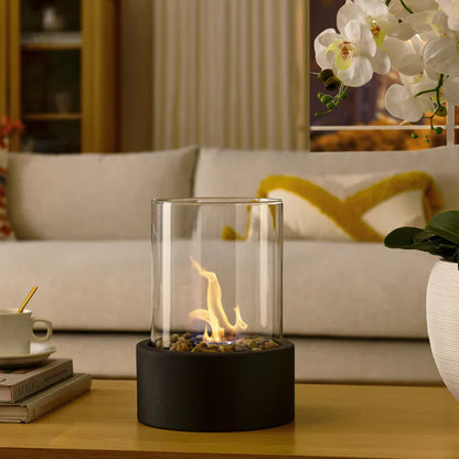 Contemporary Glass Portable Fire Pit