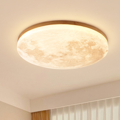 Glowing Moon Ceiling Lamp with Warm Soft Light - Lusomart