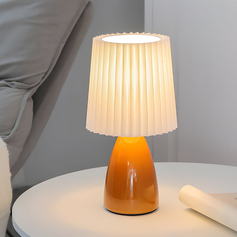 Sleek Glass LED Desk Lamp with Adjustable Brightness - Lusomart