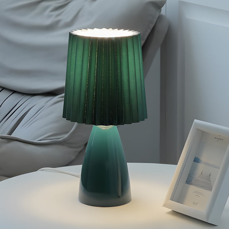 LumiPleat - Glass Base Dimmable Desk Lamp 8