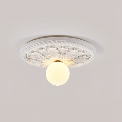 Classic White Textured Ceiling Wall Lamp - Lusomart
