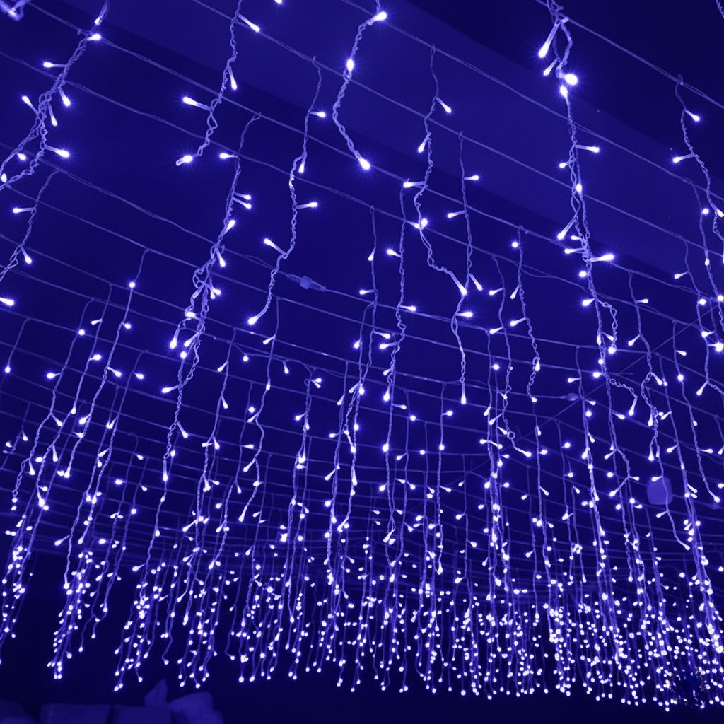 LuminaCascade | Stunning Waterproof Outdoor String Icicle Party Lights 2