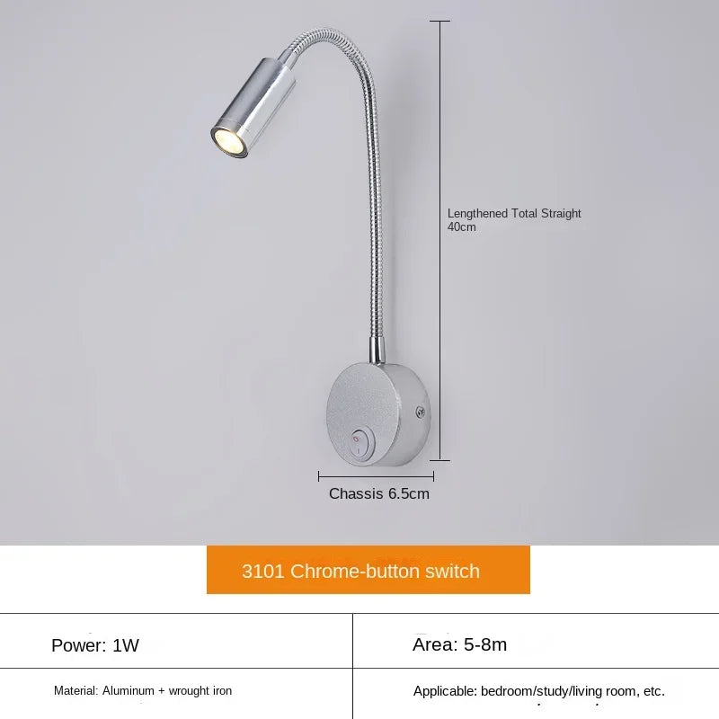LuminaFlex | Adjustable LED Wall Light for Focused Reading and Workspaces 11