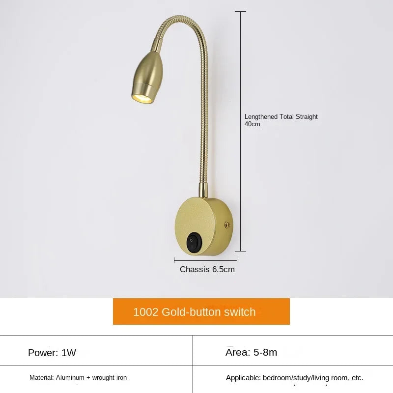 LuminaFlex | Adjustable LED Wall Light for Focused Reading and Workspaces 4