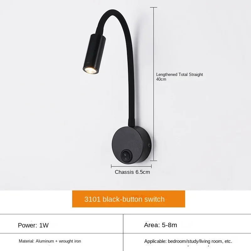 LuminaFlex | Adjustable LED Wall Light for Focused Reading and Workspaces 9