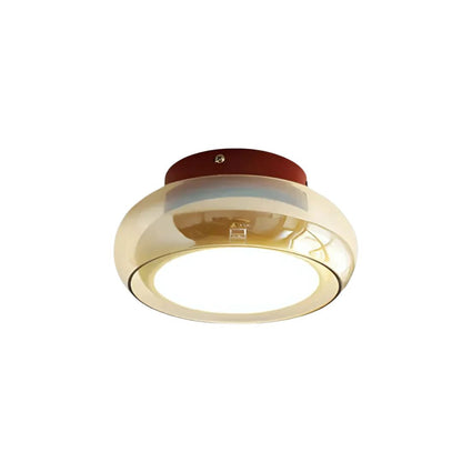 LuminaGlass | Elegant Retro LED Flush Ceiling Light Fixture 1