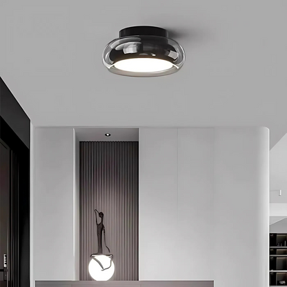 LuminaGlass | Elegant Retro LED Flush Ceiling Light Fixture 3