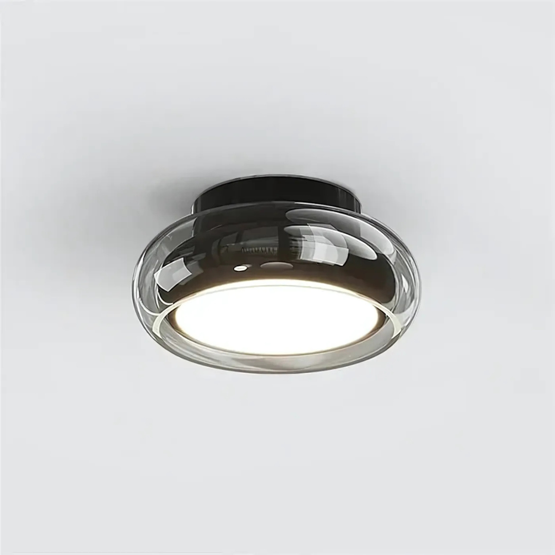 LuminaGlass | Elegant Retro LED Flush Ceiling Light Fixture 6
