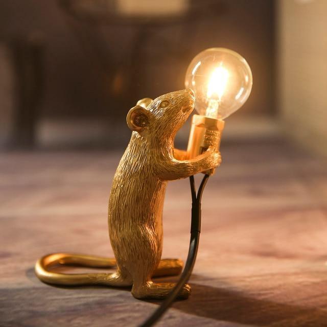LuminaMouse | Elegant Chic Table Lamp for Living Room & Bedroom 8