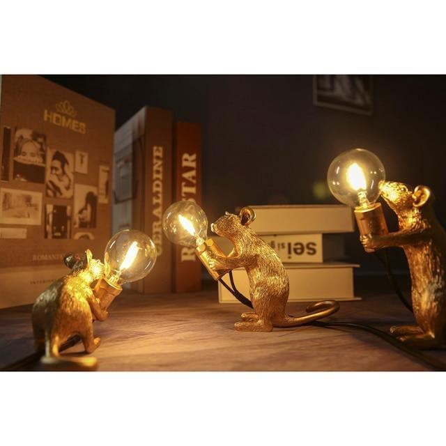 LuminaMouse | Elegant Chic Table Lamp for Living Room & Bedroom 9