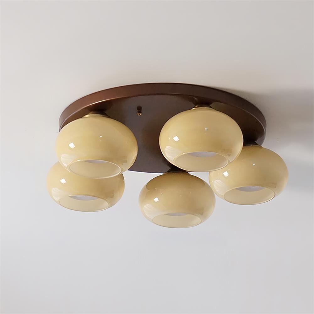 LuminaSphere | Chic Warm 5-Light Flush Mount Ceiling Light Fixture 6