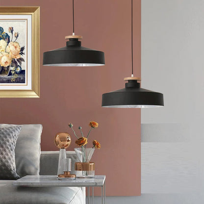 Modern Kitchen Pendant Light with Metal Accent - Lusomart