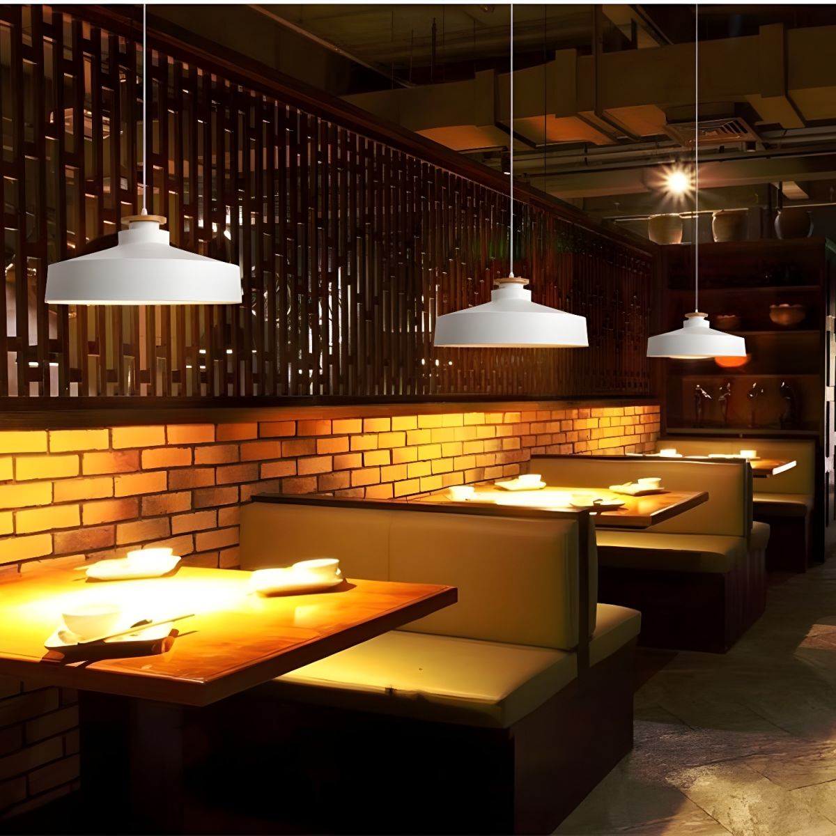 LuminaWood | Elegant Contemporary Kitchen Pendant Lighting with Aluminum Accent 4