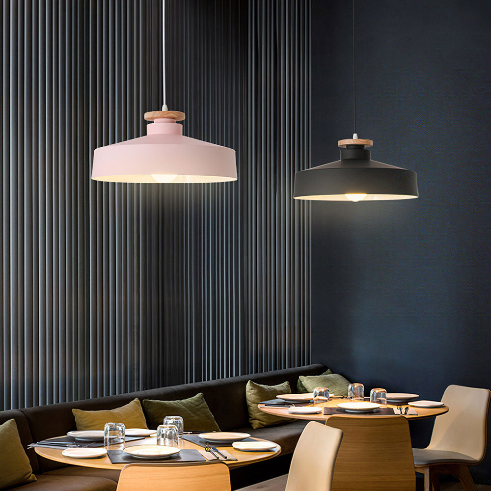 LuminaWood | Elegant Contemporary Kitchen Pendant Lighting with Aluminum Accent 7