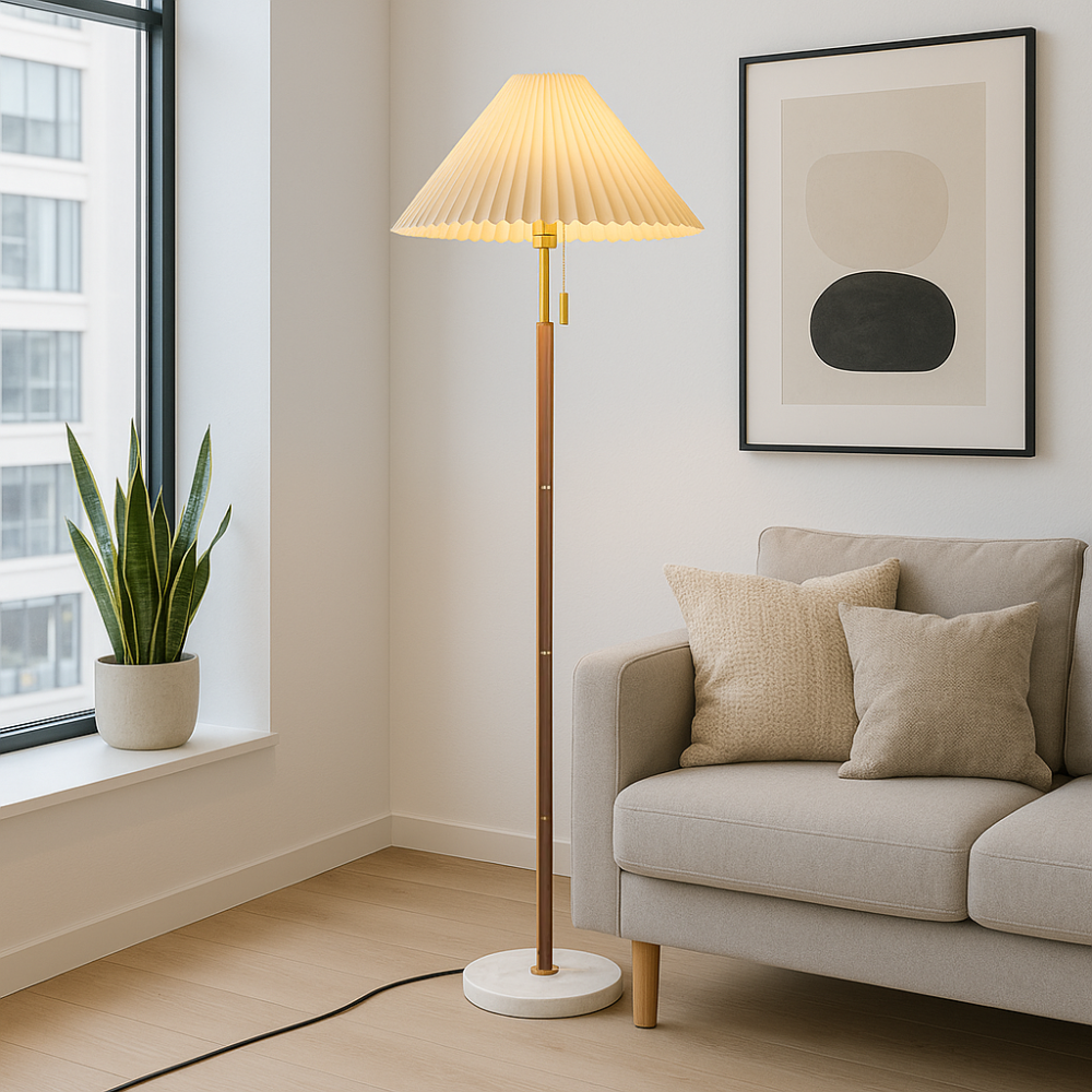 Stylish Wooden Floor Lamp for Home Decoration - Lusomart