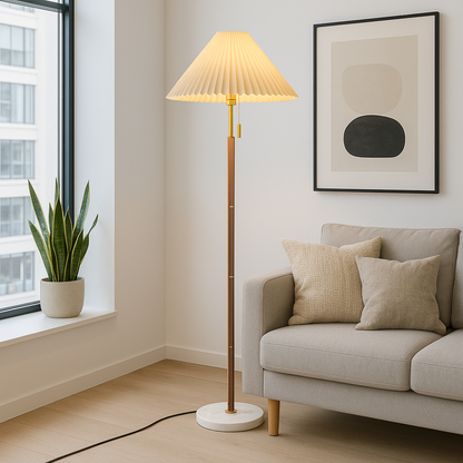 Stylish Wooden Floor Lamp for Home Decoration - Lusomart