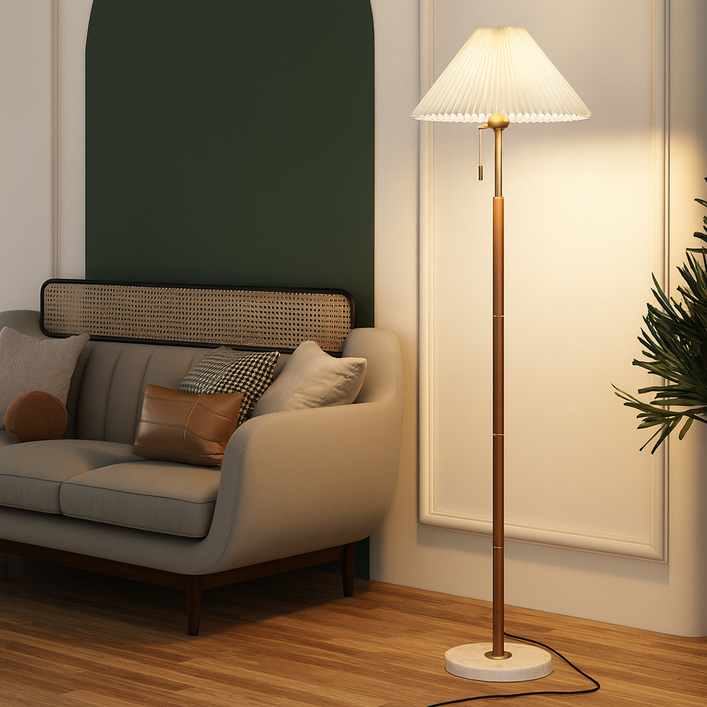 LuminaraWood | Elegant Modern Wooden Floor Lamp for Living Room Decor 3