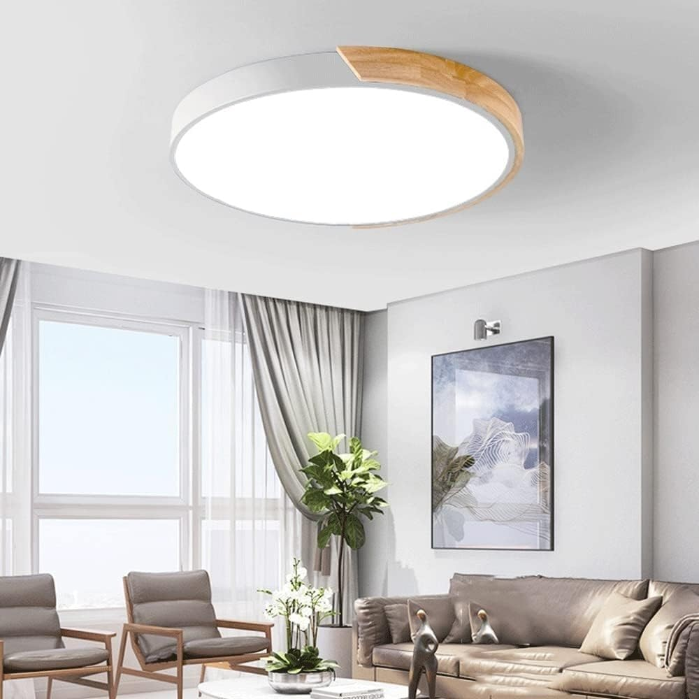 Stylish Round LED Ceiling Light with Chrome Accent - Lusomart