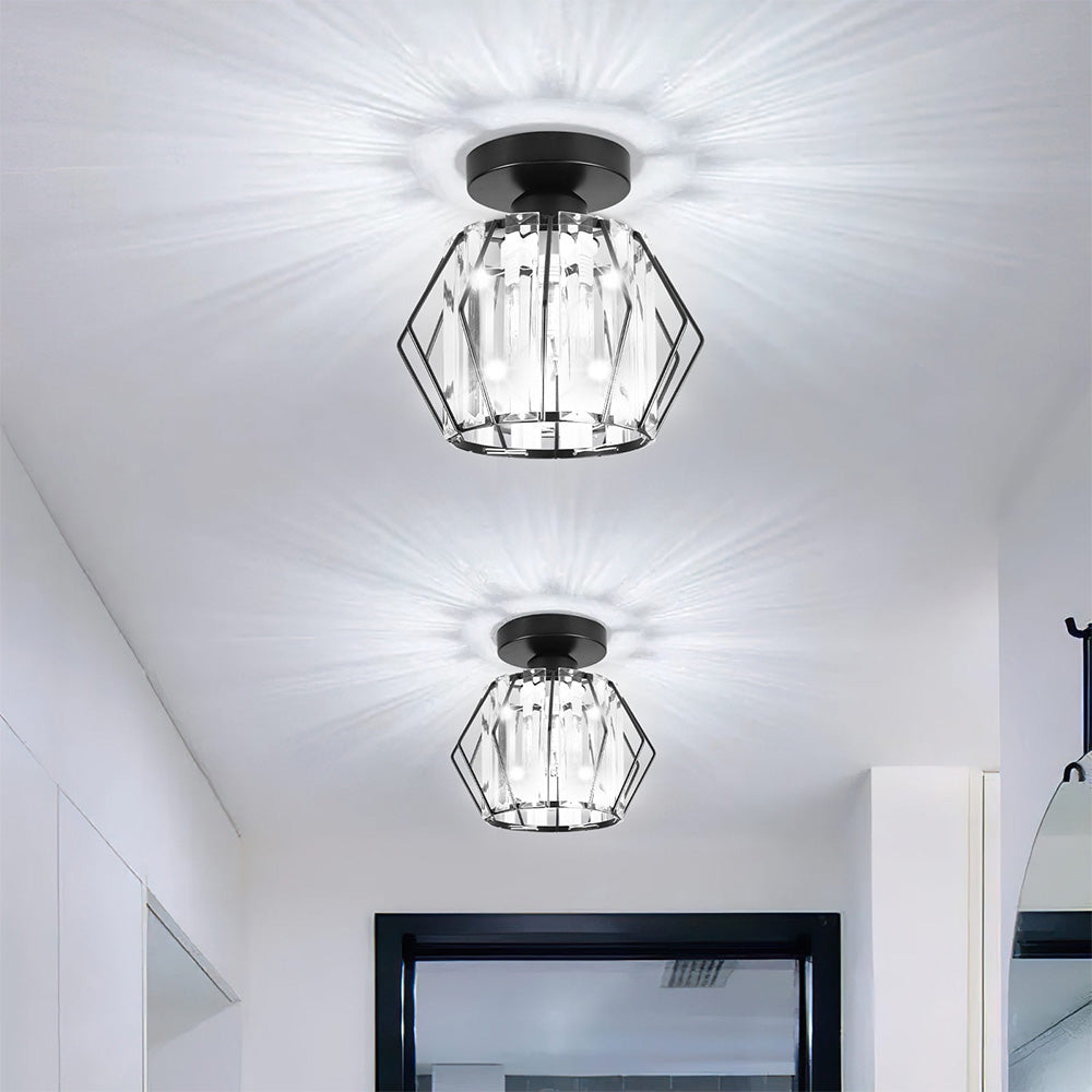 Elegant Crystal Ceiling Light Fixture - Lusomart