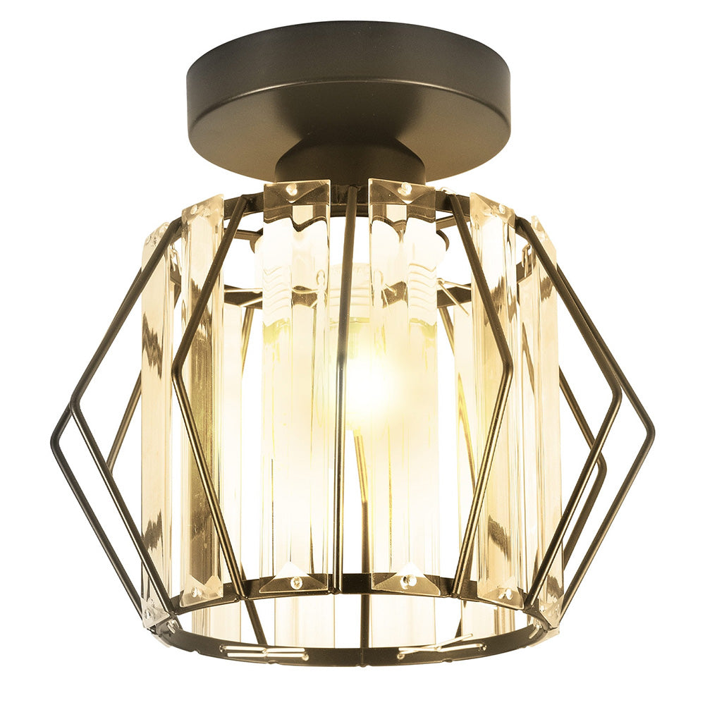 Luminara | Chic Modern Iron Crystal Flush Mount Ceiling Light Fixture 6