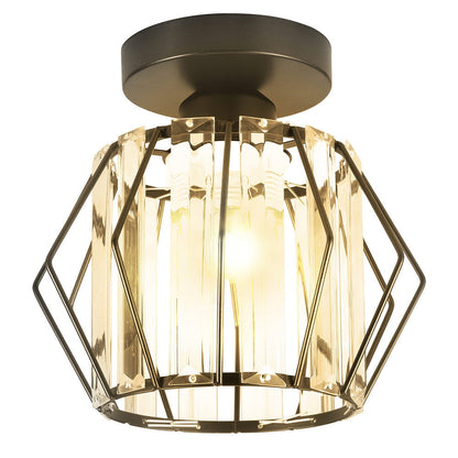 Luminara | Chic Modern Iron Crystal Flush Mount Ceiling Light Fixture 6