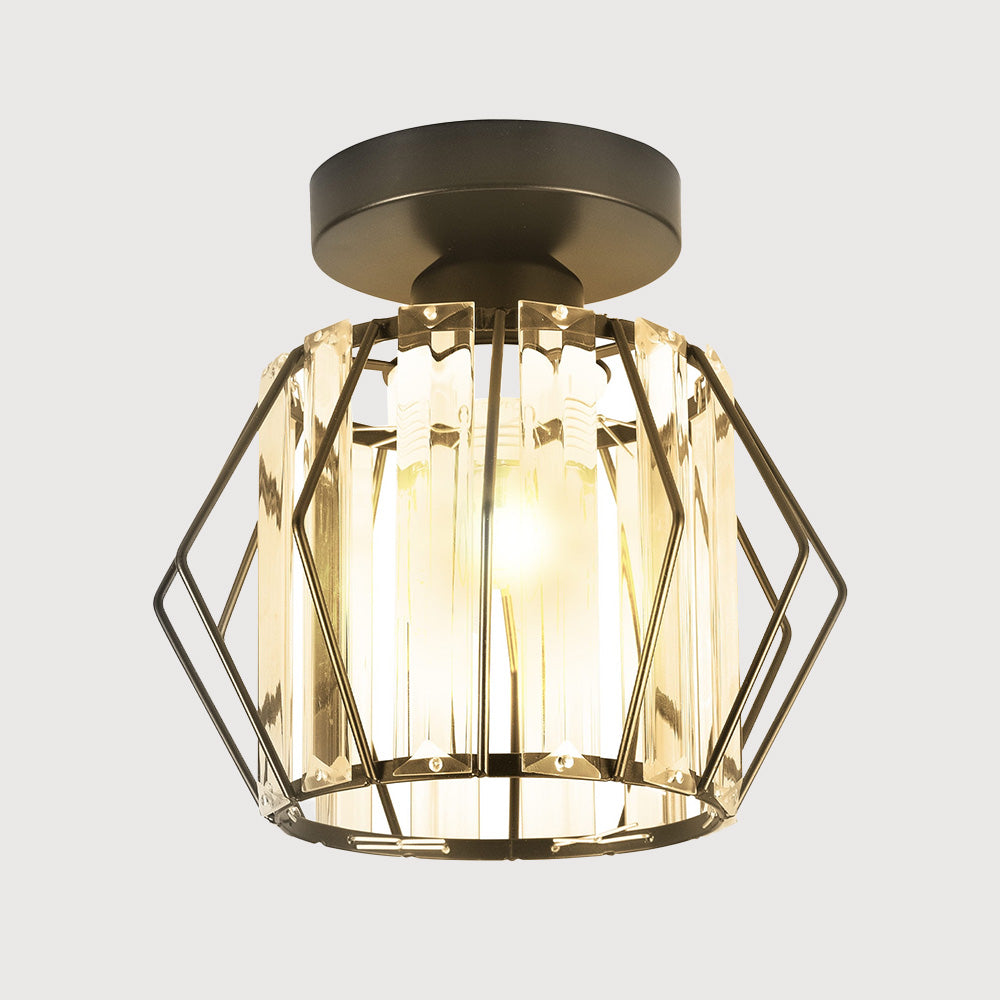 Luminara | Chic Modern Iron Crystal Flush Mount Ceiling Light Fixture 7