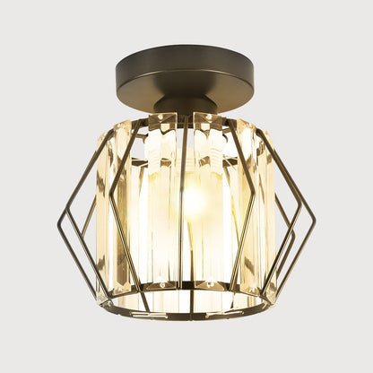 Luminara | Chic Modern Iron Crystal Flush Mount Ceiling Light Fixture 7