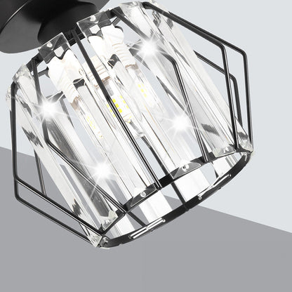Luminara | Chic Modern Iron Crystal Flush Mount Ceiling Light Fixture 8