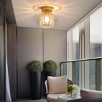 Luminara | Chic Modern Iron Crystal Flush Mount Ceiling Light Fixture 9