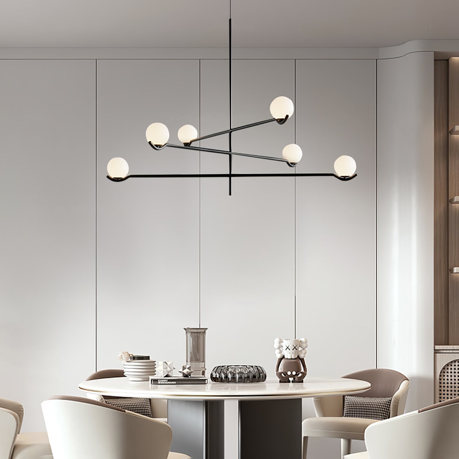 Luminara | Chic Modern Opal Glass Kitchen Pendant Lighting Fixture 4