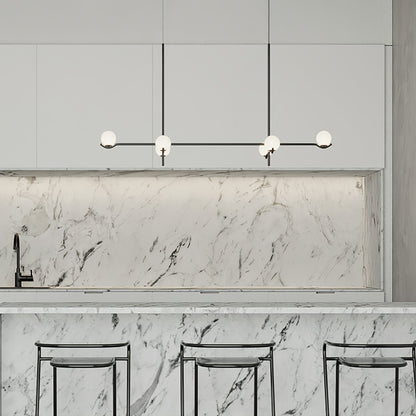 Luminara | Chic Modern Opal Glass Kitchen Pendant Lighting Fixture 6
