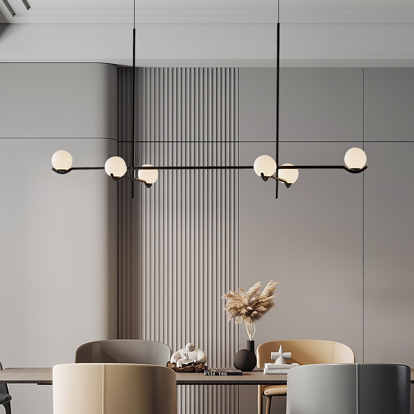 Luminara | Chic Modern Opal Glass Kitchen Pendant Lighting Fixture 8