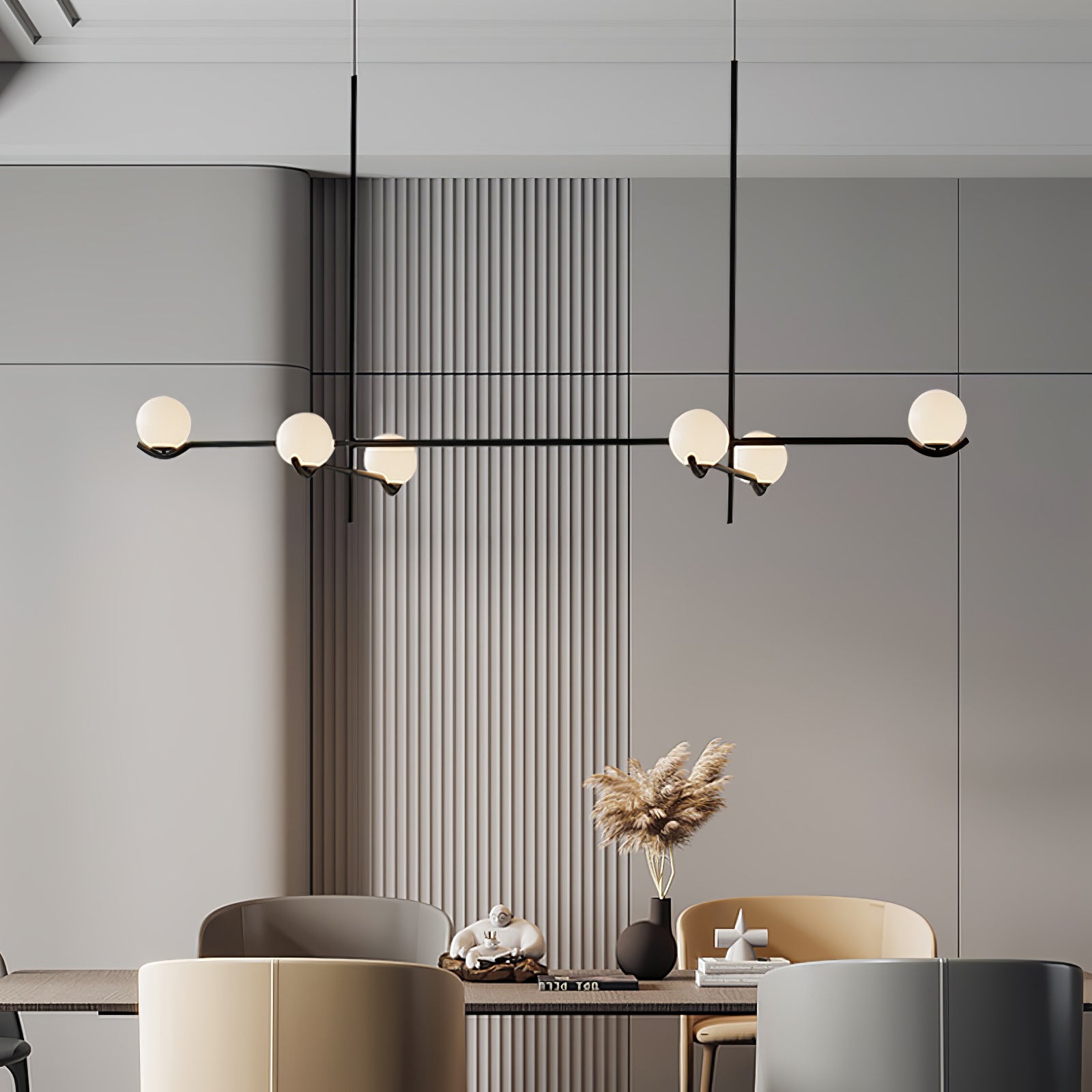 Luminara | Chic Modern Opal Glass Kitchen Pendant Lighting Fixture 8