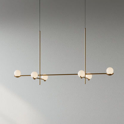 Luminara | Chic Modern Opal Glass Kitchen Pendant Lighting Fixture 9