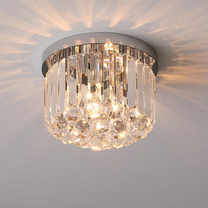 Luxurious Glass Stainless Steel Ceiling Fixture Light - Lusomart