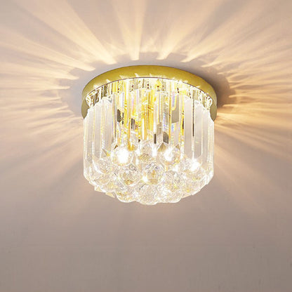 Luminara | Elegant Crystal Stainless Steel Flush Mount Ceiling Light 10