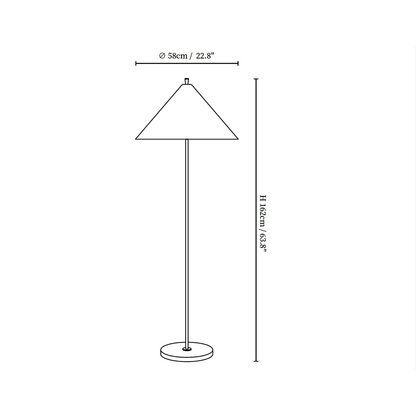 Luminara | Elegant Gold Modern Floor Lamp for Living Room Décor 3